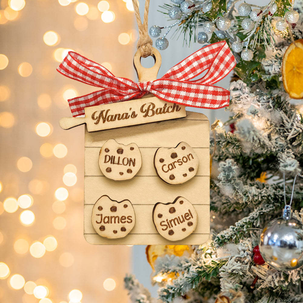 Personalized Family Ornament Custom Family Name Christmas Cookie Ornament Gifts - MyFaceUnderwearAU