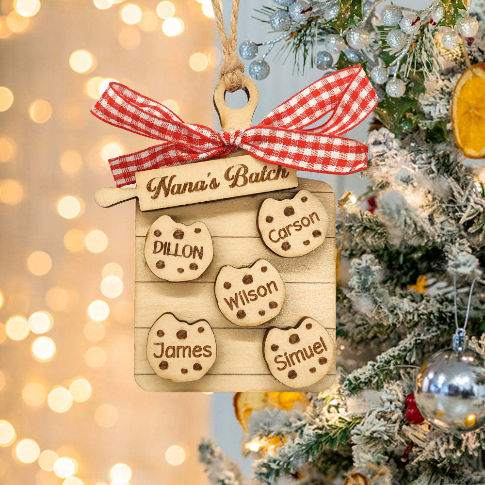 Personalized Family Ornament Custom Family Name Christmas Cookie Ornament Gifts - MyFaceUnderwearAU
