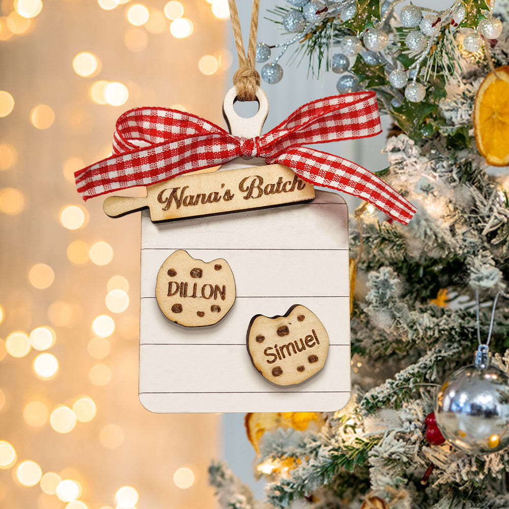 Personalized Family Ornament Custom Family Name Christmas Cookie Ornament Gifts - MyFaceUnderwearAU
