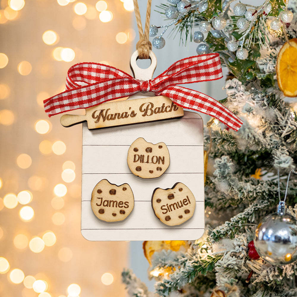 Personalized Family Ornament Custom Family Name Christmas Cookie Ornament Gifts - MyFaceUnderwearAU
