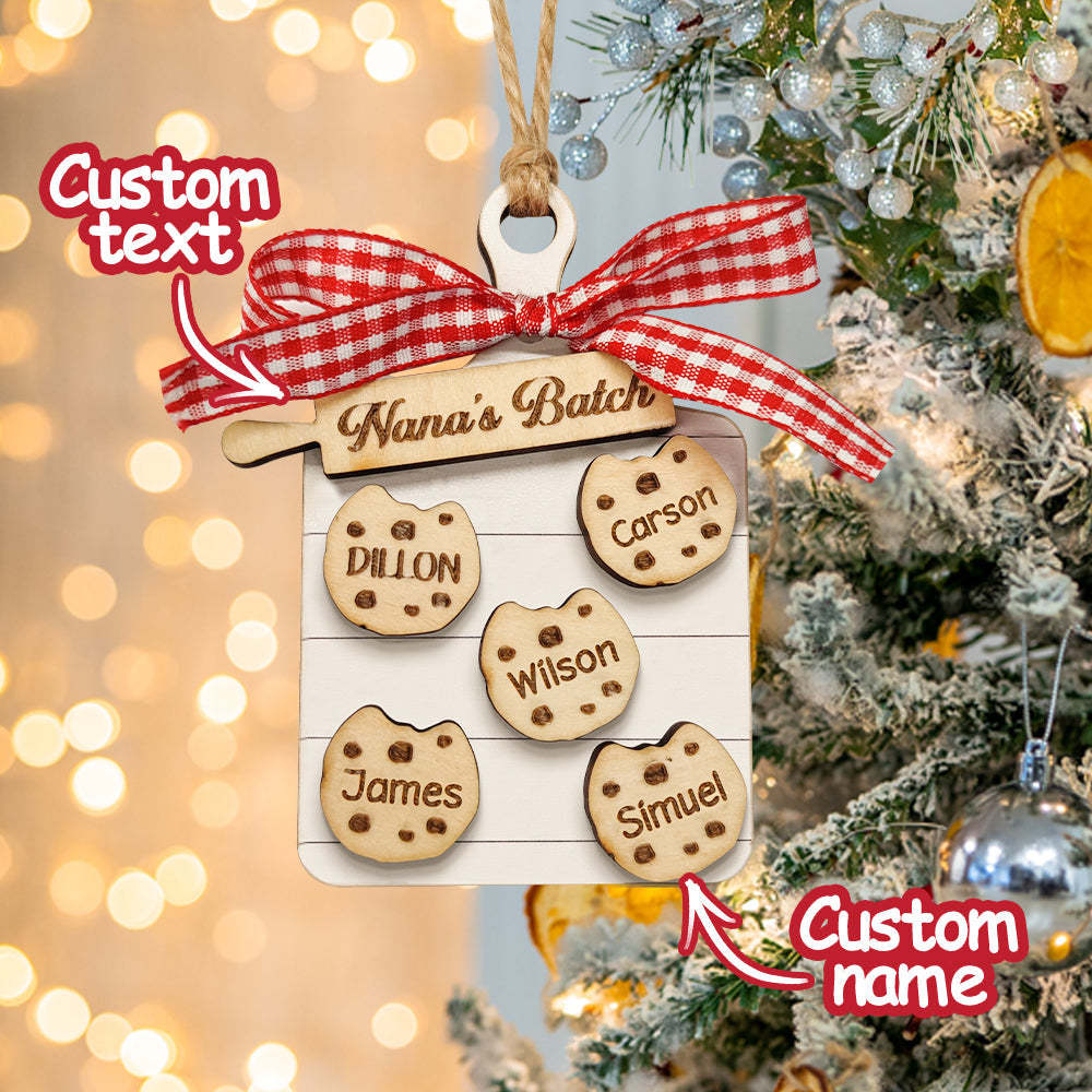 Personalized Family Ornament Custom Family Name Christmas Cookie Ornament Gifts - MyFaceUnderwearAU