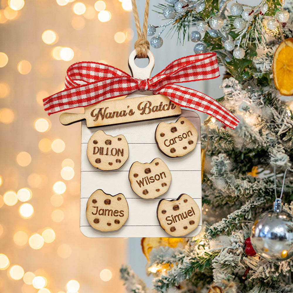 Personalized Family Ornament Custom Family Name Christmas Cookie Ornament Gifts - MyFaceUnderwearAU
