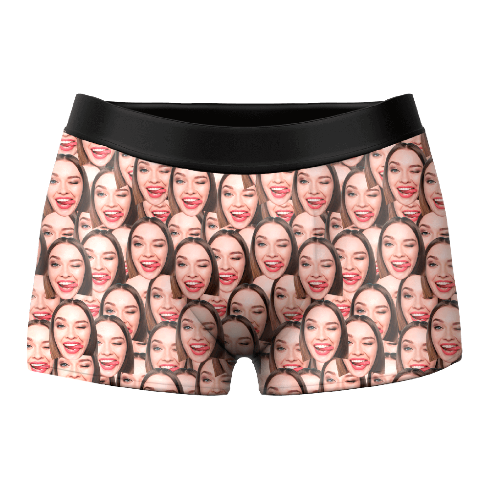 Valentine's Gifts Men's Custom Face Mash Boxer Shorts