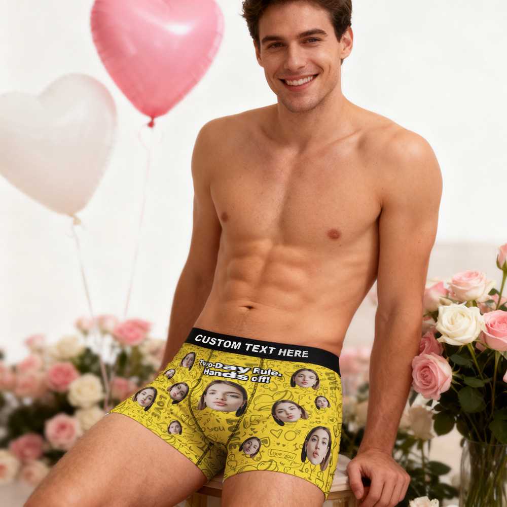 Valentine's Gifts Custom Face Men's Underwear Personalized Boxer Briefs Gifts for Him Multi Designs - MyFaceUnderwearAU