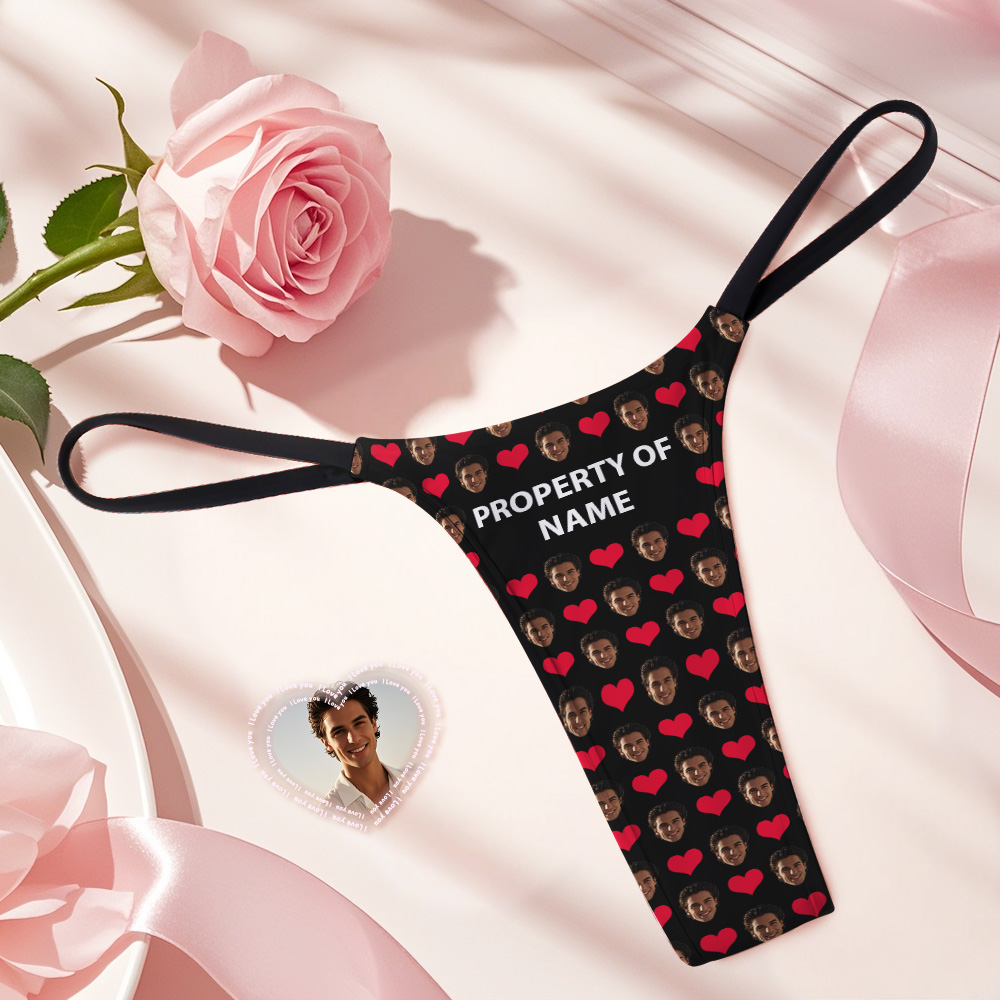 Personalized Thongs Custom Face Photo And Name Panties Funny Underwear Briefs Valentine Gifts - MyFaceUnderwearAU