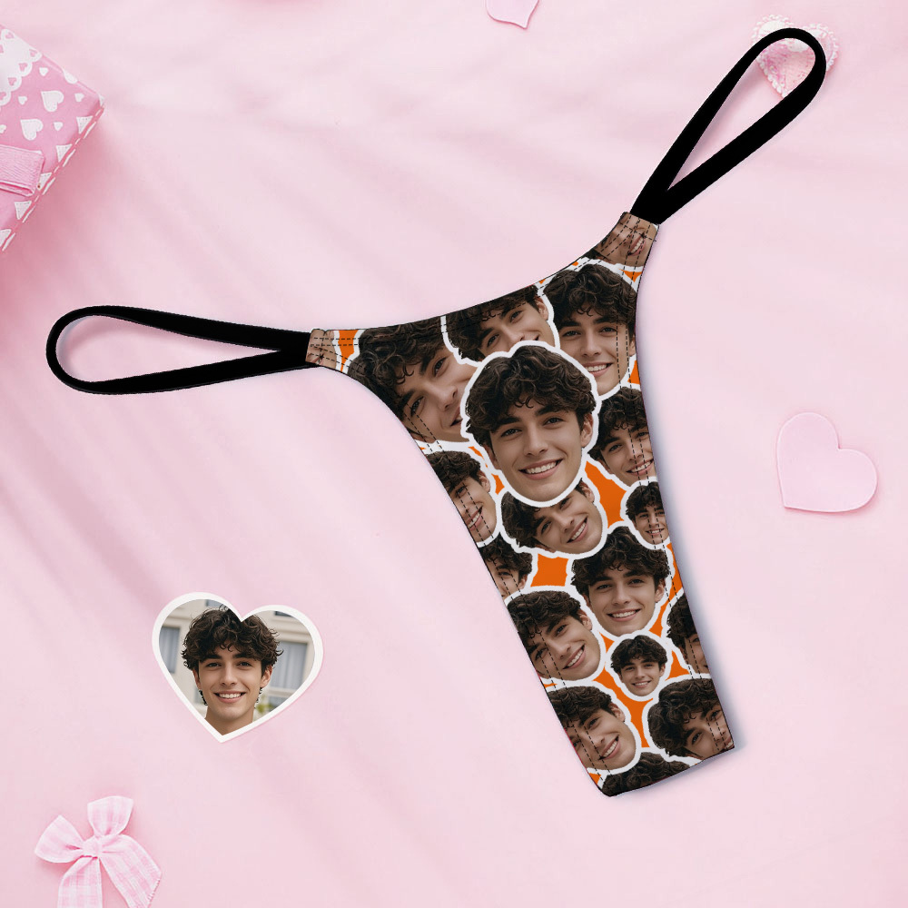 Custom Green Thongs Face Mash Photo Panties Funny Underwear Briefs Valentine Gifts Idea - MyFaceUnderwearAU