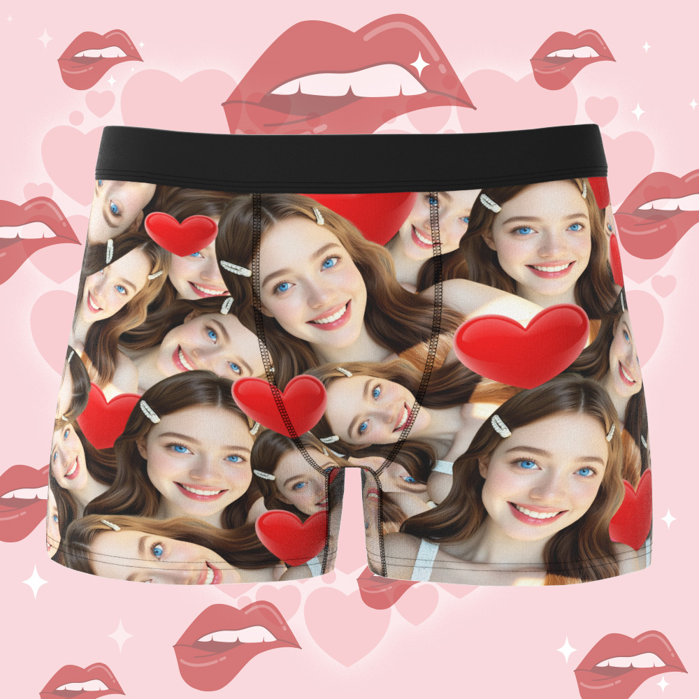 Personalized Boxers For Men, Custom Underwear Gift for Boyfriend, Valentines Gift for Husband, Funny Personalized Underwear,Birthday Gift - MyFaceBoxer