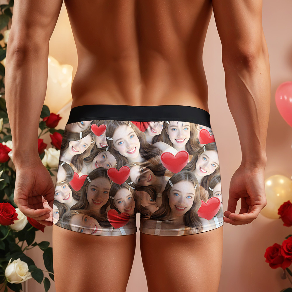 Personalized Boxers For Men, Custom Underwear Gift for Boyfriend, Valentines Gift for Husband, Funny Personalized Underwear,Birthday Gift - MyFaceBoxer