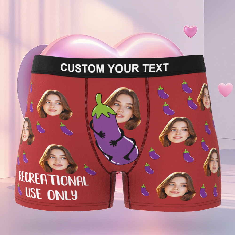 Men's Customized Face Boxer Personalised Photo Boxer Underwear For Husband Boyfriend - MyFaceUnderwearAU