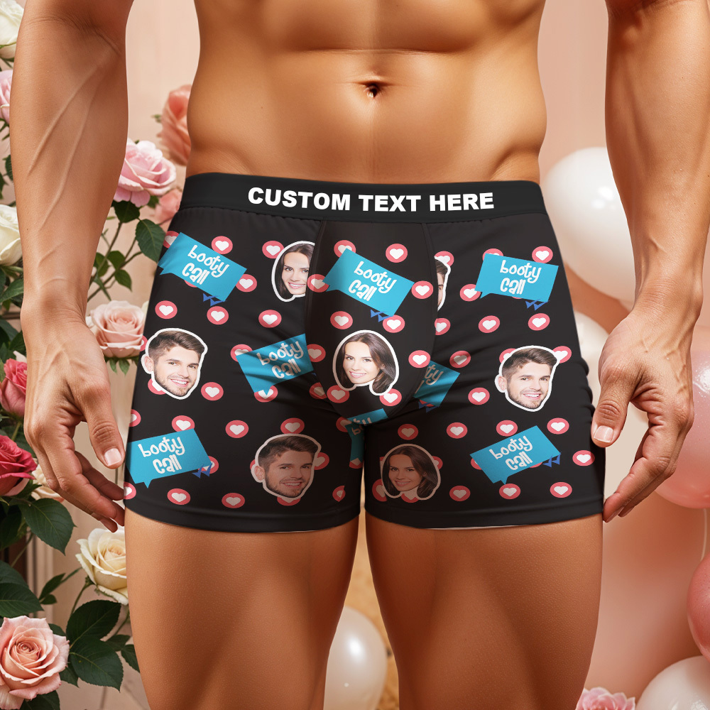 Custom Boxer Customized Photo Boxer Personalised Face Boxer My Love Gift For Him - MyFaceUnderwearAU