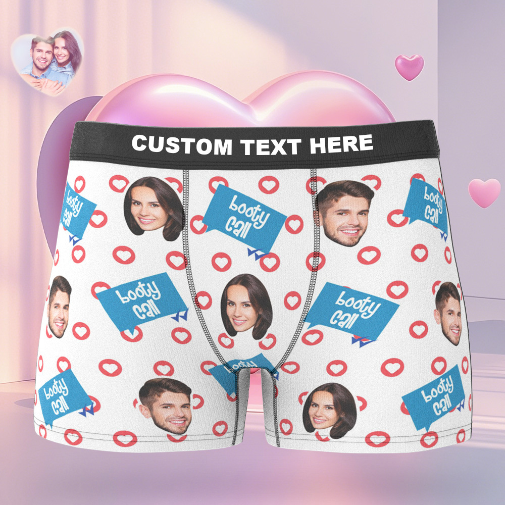 Custom Boxer Customized Photo Boxer Personalised Face Boxer My Love Gift For Him - MyFaceUnderwearAU