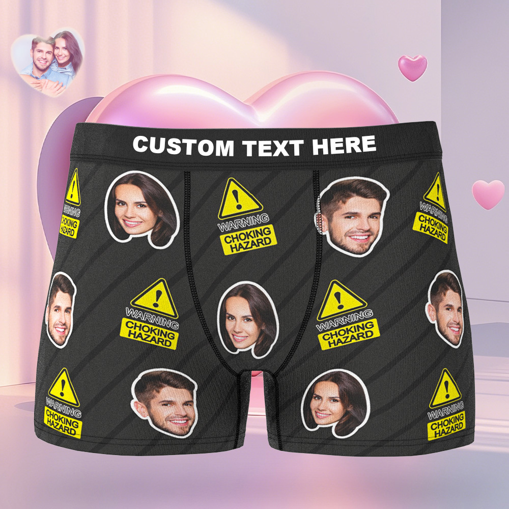 Custom Boxer Customized Photo Boxer Personalised Face Boxer My Love Gift For Him - MyFaceUnderwearAU