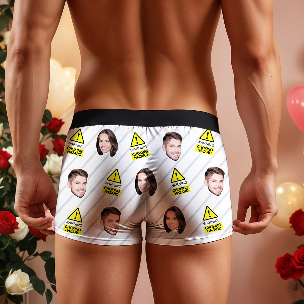 Custom Boxer Customized Photo Boxer Personalised Face Boxer My Love Gift For Him - MyFaceUnderwearAU