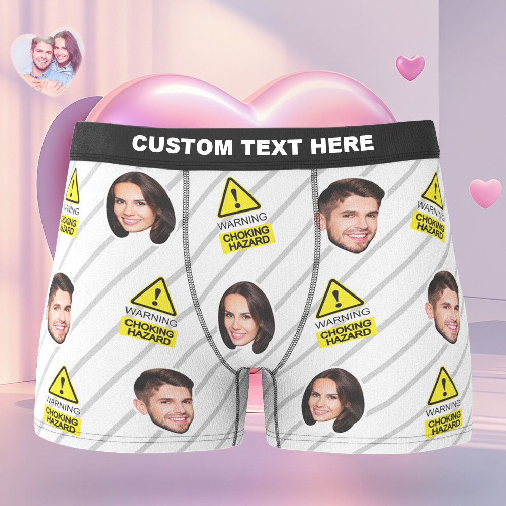 Custom Boxer Customized Photo Boxer Personalised Face Boxer My Love Gift For Him - MyFaceUnderwearAU