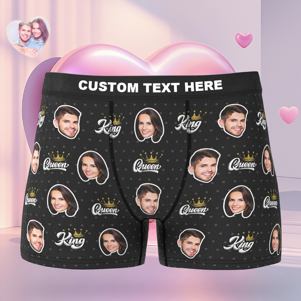 Custom Boxer Customized Photo Boxer Personalised Face Boxer My Love Gift For Him - MyFaceUnderwearAU