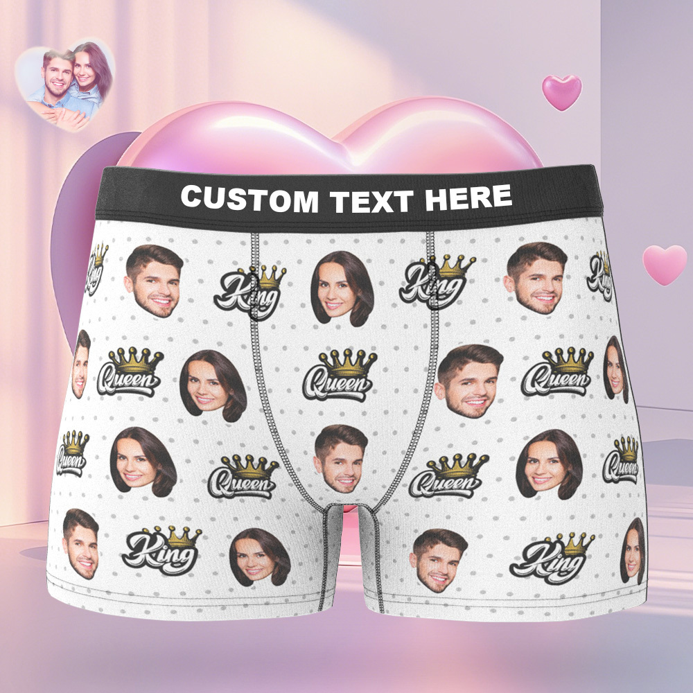 Custom Boxer Customized Photo Boxer Personalised Face Boxer My Love Gift For Him - MyFaceUnderwearAU