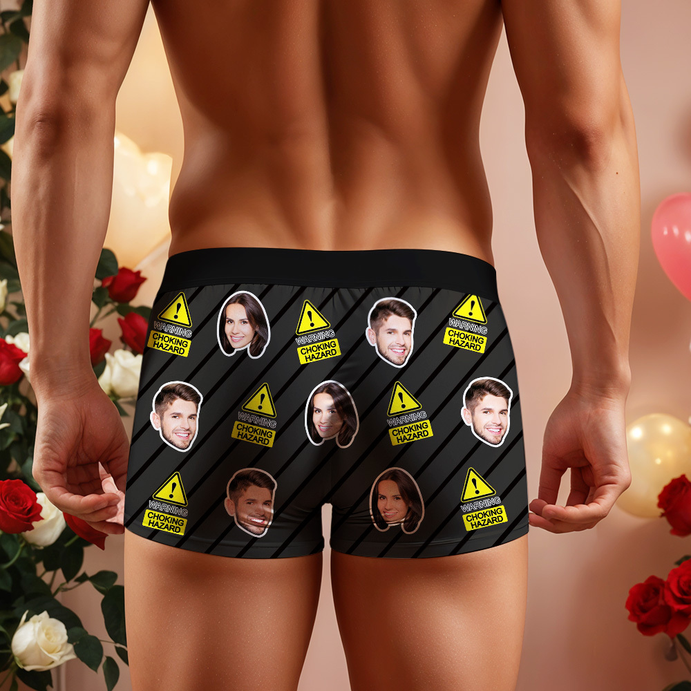 Custom Boxer Customized Photo Boxer Personalised Face Boxer My Love - MyFaceUnderwearAU