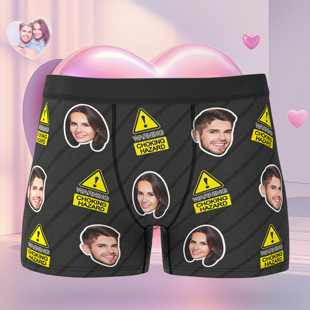 Custom Boxer Customized Photo Boxer Personalised Face Boxer My Love - MyFaceUnderwearAU