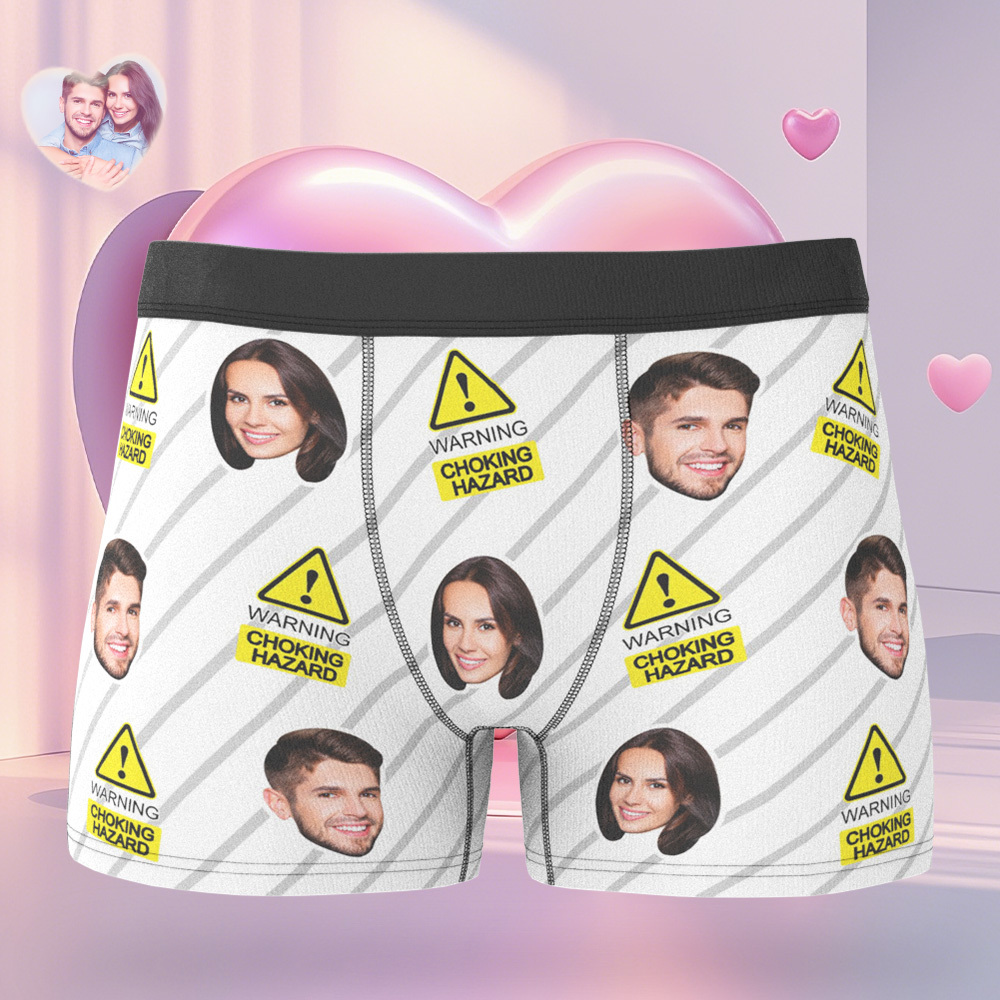 Custom Boxer Customized Photo Boxer Personalised Face Boxer My Love - MyFaceUnderwearAU