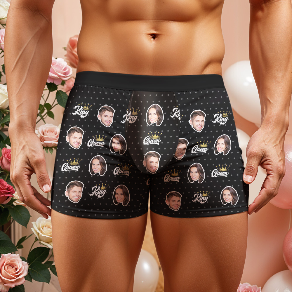 Custom Boxer Customized Photo Boxer Personalised Face Boxer My Love - MyFaceUnderwearAU