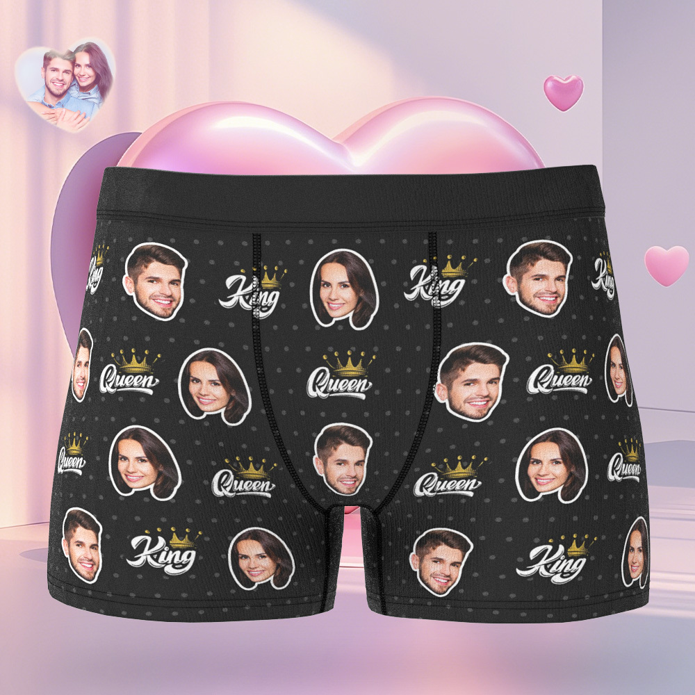 Custom Boxer Customized Photo Boxer Personalised Face Boxer My Love - MyFaceUnderwearAU