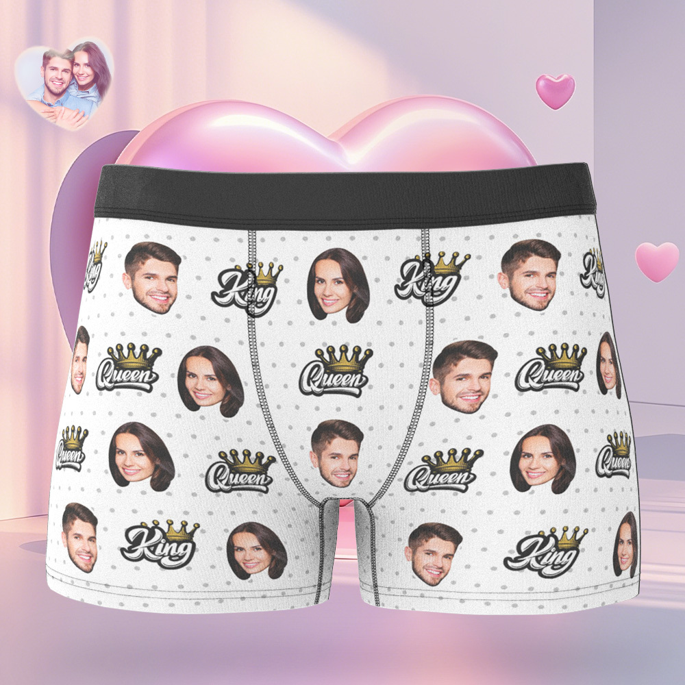 Custom Boxer Customized Photo Boxer Personalised Face Boxer My Love - MyFaceUnderwearAU