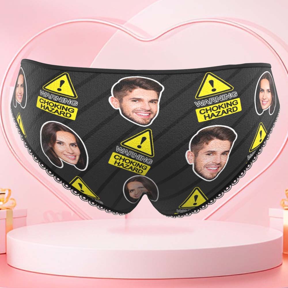 Custom Face Women's Panties Personalised Photo Underwear Choking Hazard Funny Gifts - MyFaceUnderwearAU