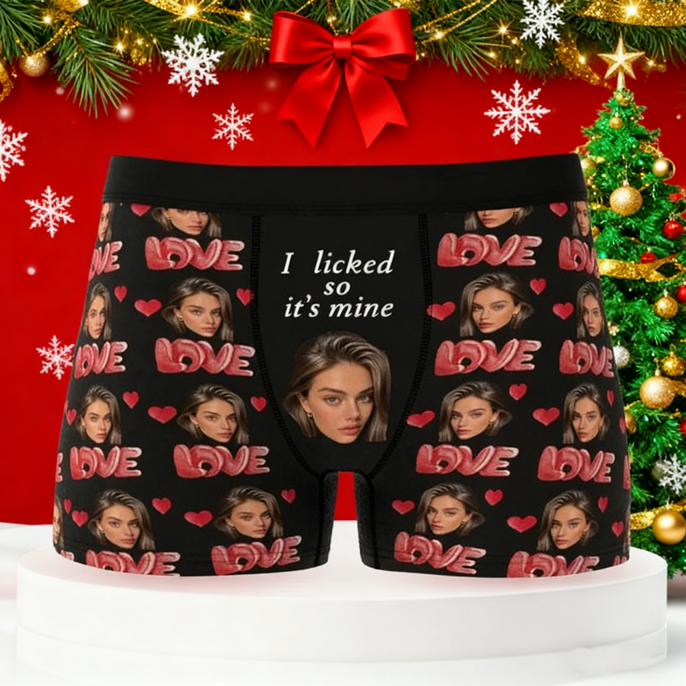 Personalized Novelty Face Boxers Briefs Custom Underwear Custom Girlfriend Face Printed Photo Boxer Underwear