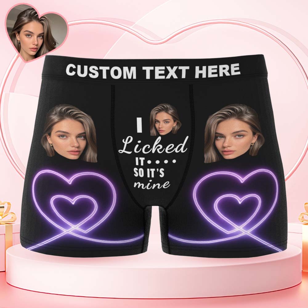 Personalized Novelty Face Boxers Briefs Custom Underwear Custom Girlfriend Face Printed Photo Boxer Underwear - MyFaceUnderwearAU