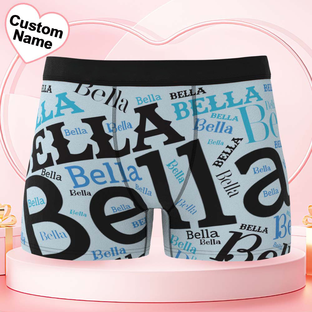Custom Name Men's Underwear Fashion Style Personalized Men's Boxer Briefs - MyFaceUnderwearAU