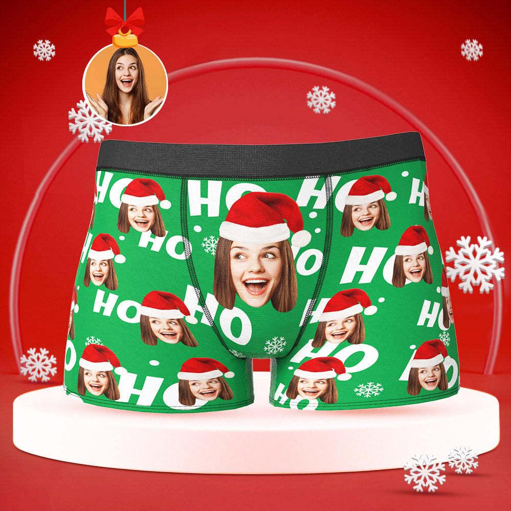 Custom Face Boxers Briefs Personalised Men's Shorts With Girlfriend Photo Christmas Gifts - MyFaceUnderwearAU