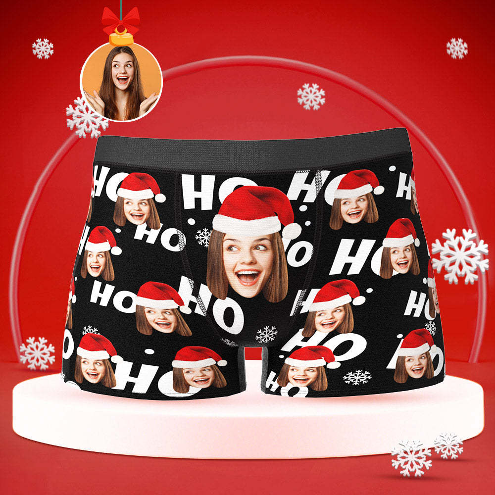 Custom Face Boxers Briefs Personalised Men's Shorts With Girlfriend Photo Christmas Gifts - MyFaceUnderwearAU