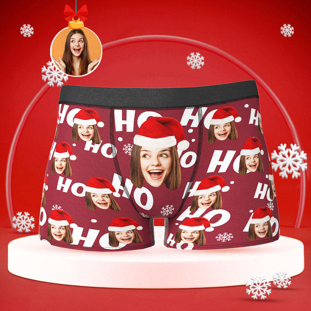 Custom Face Boxers Briefs Personalised Men's Shorts With Girlfriend Photo Christmas Gifts - MyFaceUnderwearAU