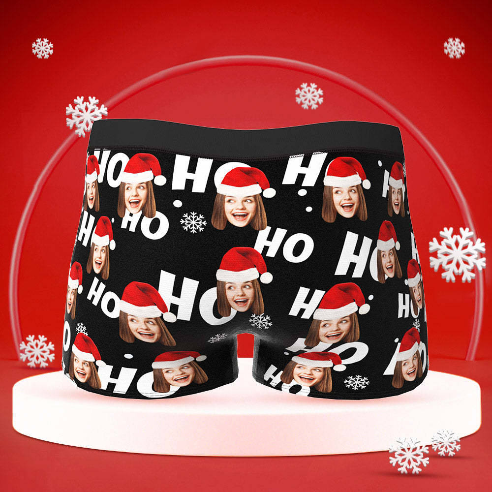 Custom Face Boxers Briefs Personalised Men's Shorts With Girlfriend Photo Christmas Gifts - MyFaceUnderwearAU