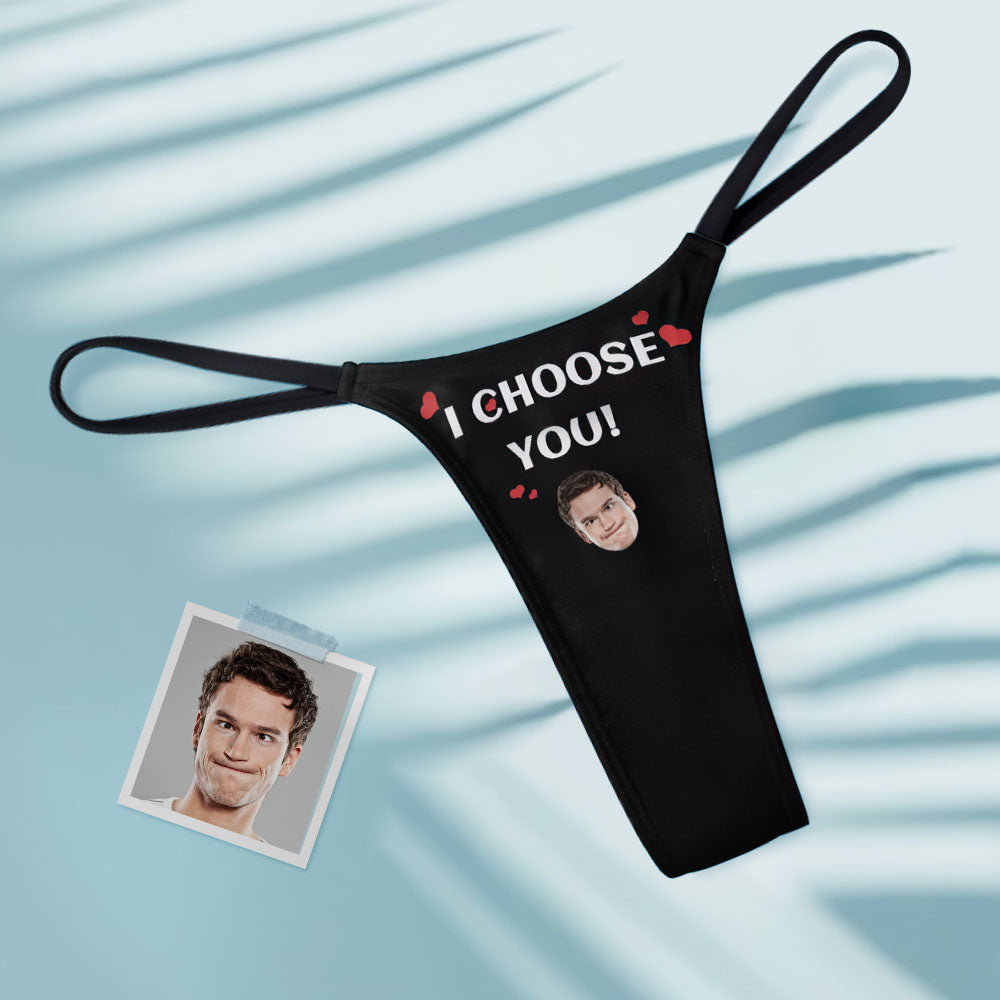Custom Face Thong I Choose You Tanga Thong Creative Gift for Women
