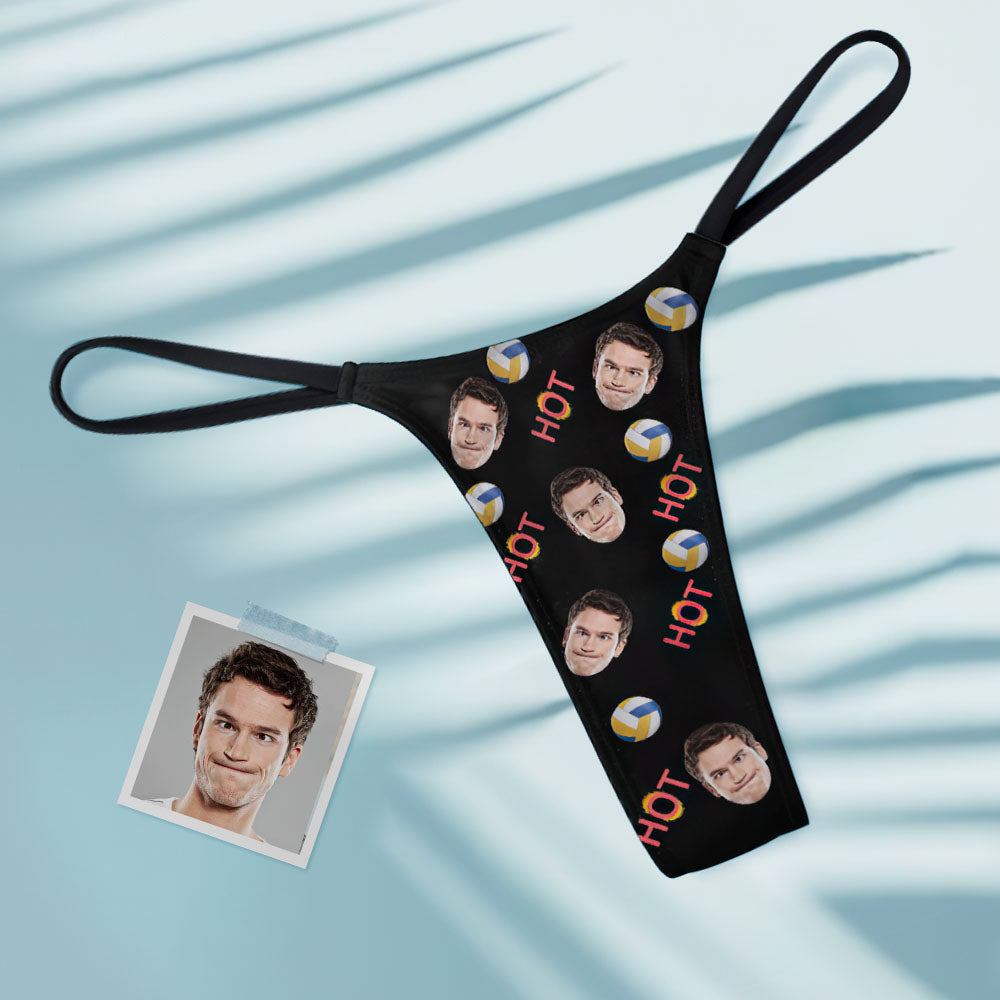 Custom Face Sexy Women's Tanga Thong Funny Patterns Thong