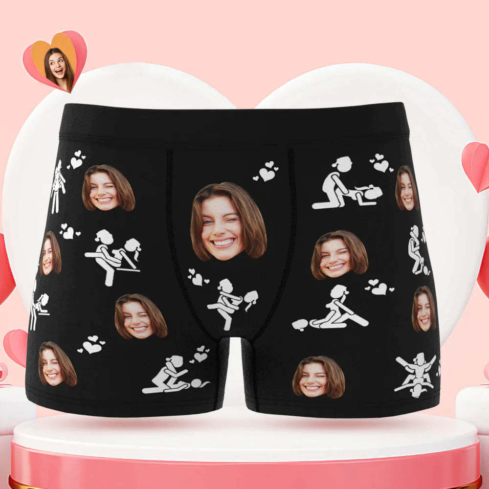 Custom Men's Face Boxer Briefs Just Do It Personalised Funny Valentine's Day Gift for Him - MyFaceUnderwearAU