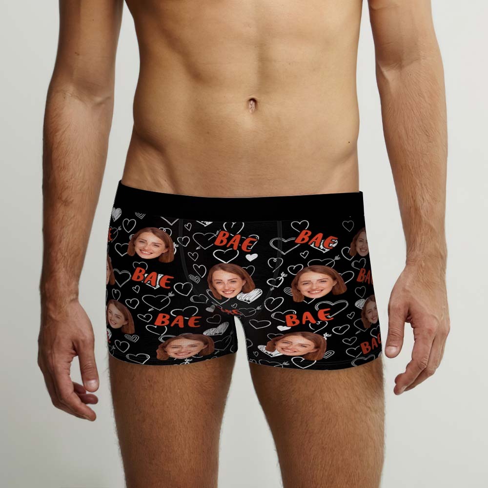 Custom Face Boxers Briefs Personalised Men's Shorts With Photo - Bae - MyFaceUnderwear