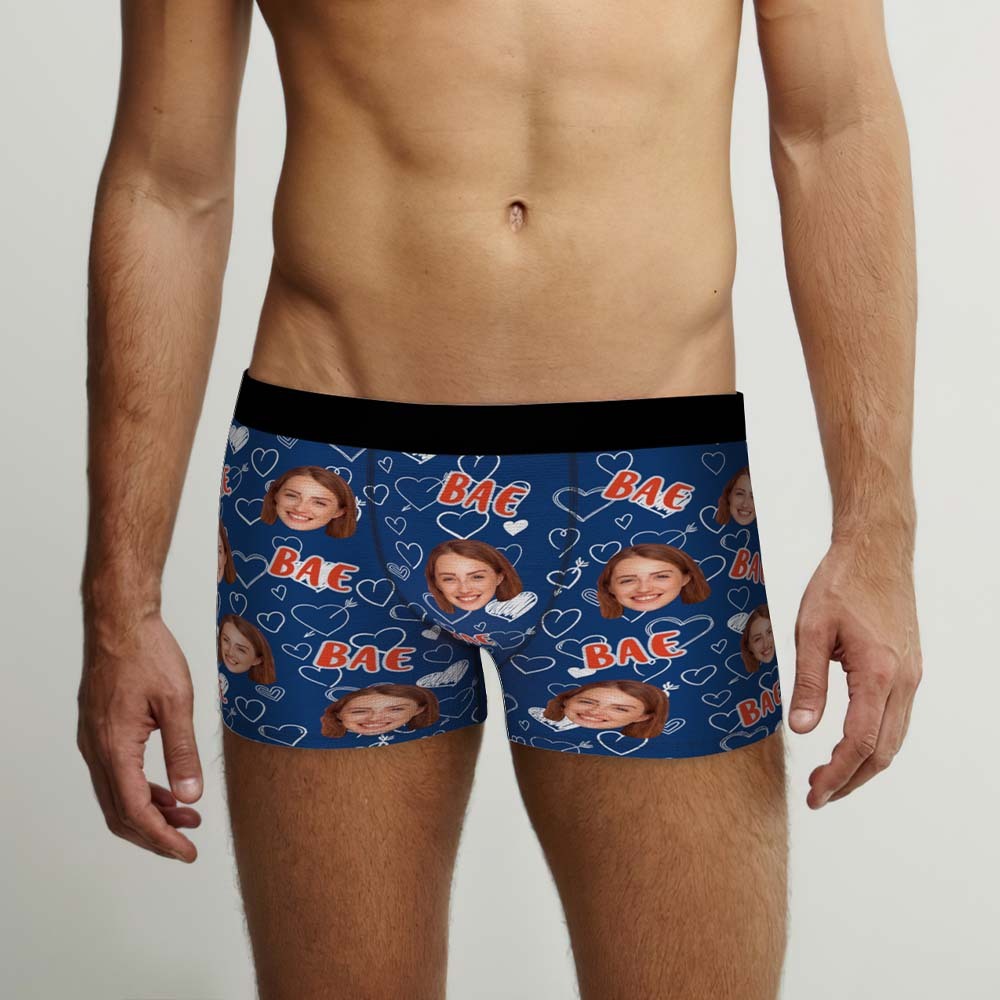 Custom Face Boxers Briefs Personalised Men's Shorts With Photo - Bae - MyFaceUnderwear