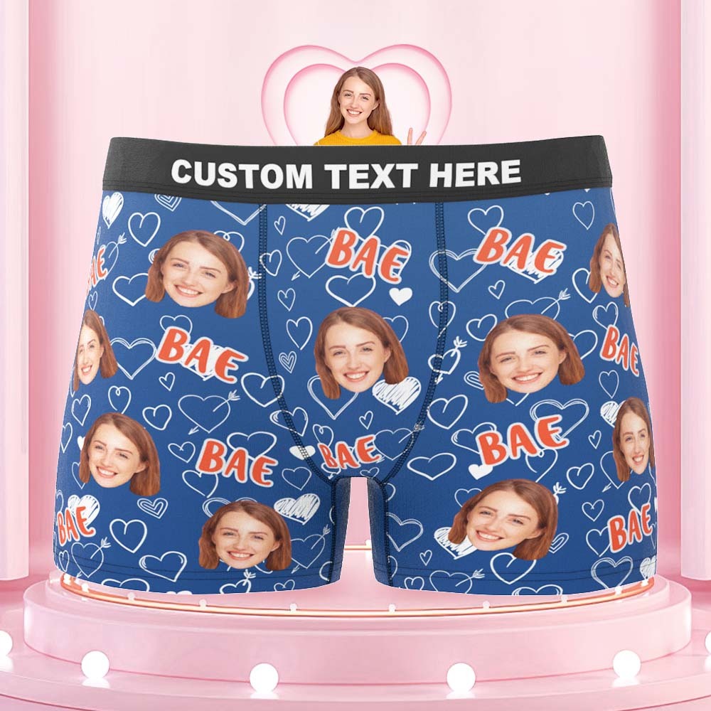 Custom Face Boxers Briefs Personalised Men's Shorts With Photo - Bae - MyFaceUnderwear