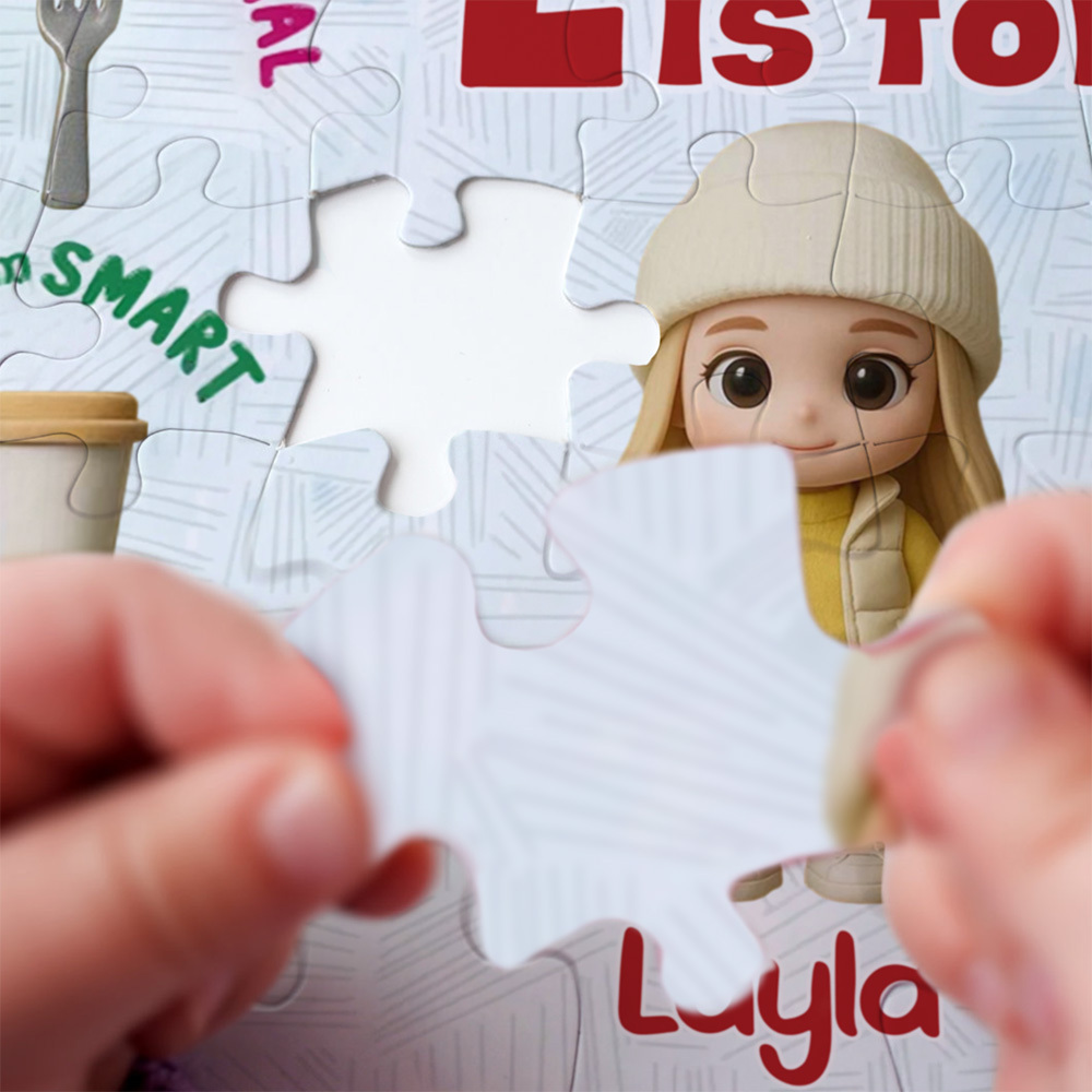 Custom Cartoon Puzzle with Names Jigsaw Puzzle Personalized Photo Trendy 2025 - MyfaceboxerAU