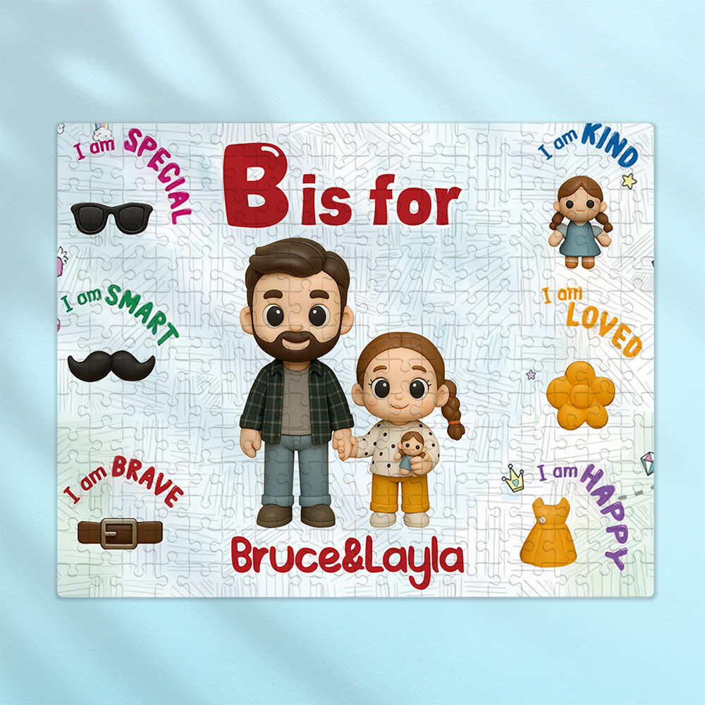 Custom Cartoon Puzzle with Names Jigsaw Puzzle Personalized Photo Trendy 2025 - MyfaceboxerAU