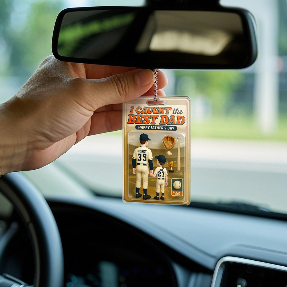 Custom 3D Effect Action Figure Pack Packaging Toy Box Style Art Gift Personalized Acrylic Car Hanger Gift - MyFaceUnderwearAU