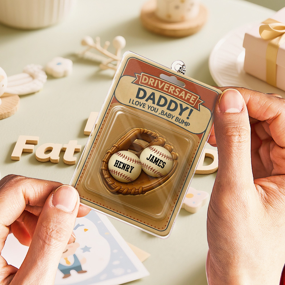 Custom Photo Drive Safe I Love You - Family Personalized Custom Car Ornament - Acrylic Custom Shaped - Gift For Family Members - MyFaceUnderwearAU