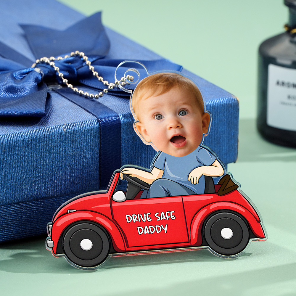 Custom Photo A Baby Makes Love Stronger - Family Personalized Custom Car Ornament - Acrylic Custom Shaped - Gift For Family Members - MyFaceUnderwearAU