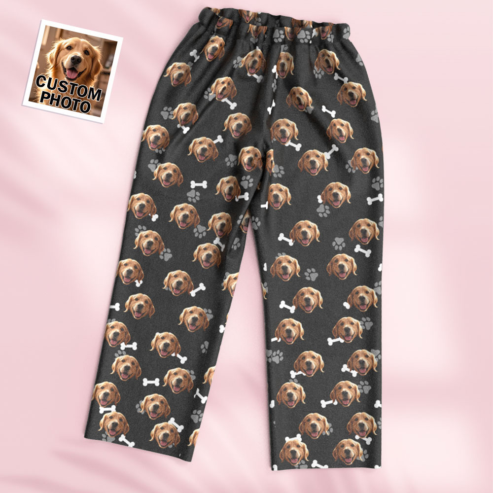 Custom Face Long Sleeve Pajamas Sleepwear Set Personalized Photo Bone Pajamas - MyFaceUnderwearAU