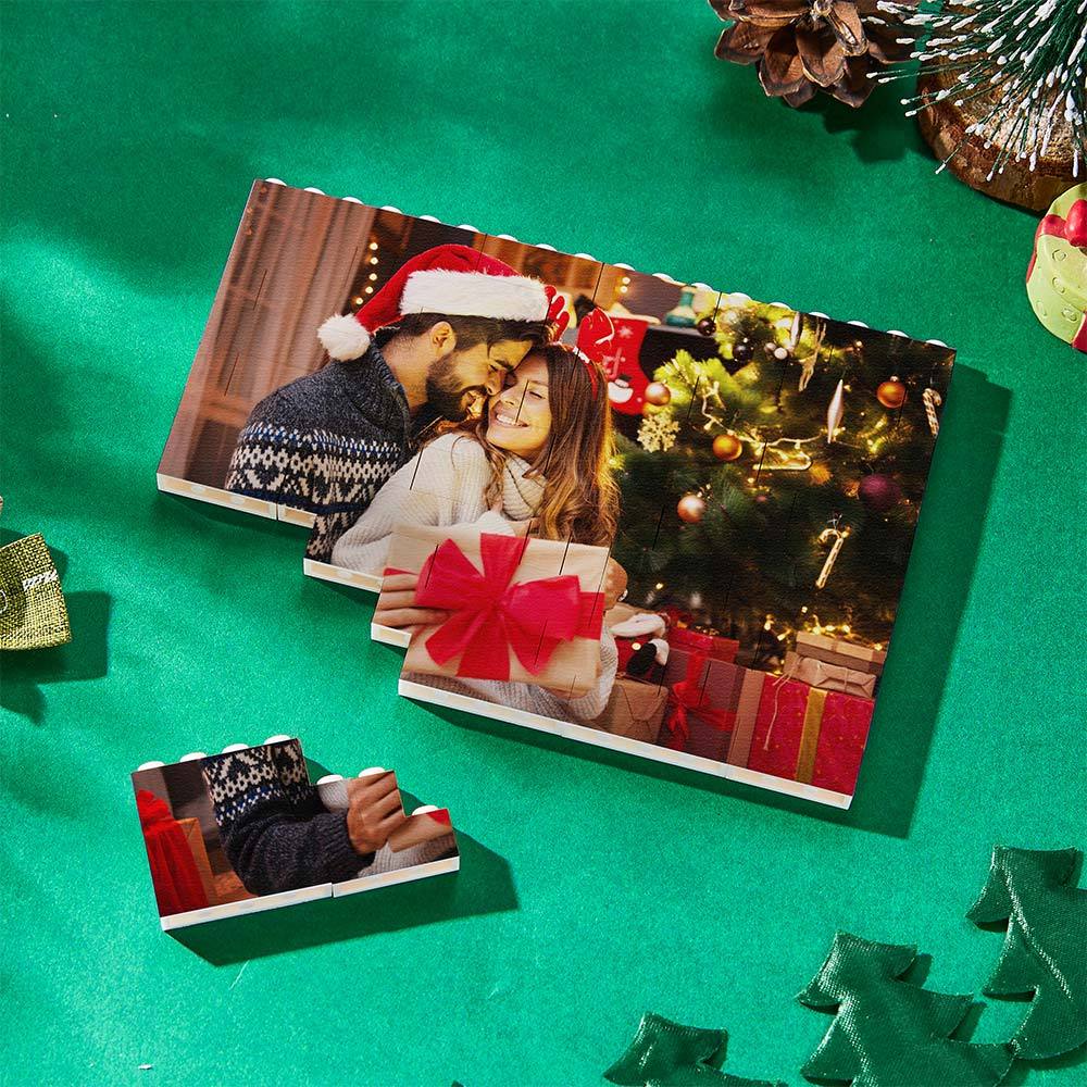 Christmas Gifts Personalised Building Brick Custom Photo Block Square Shape - MyFaceUnderwearAU