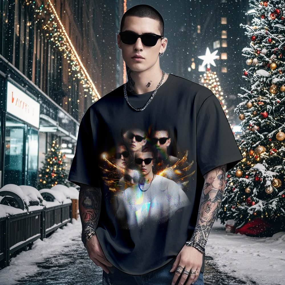 Personalized Vintage Photo T-Shirt Gift Handsome Retro Christmas Tee - MyFaceUnderwearAU