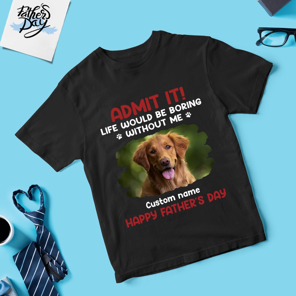 Custom Photo Shirt With Name Personalized Dad Shirt World's Best Dad Father's Day Shirt Gift For Father - MyFaceUnderwearAU