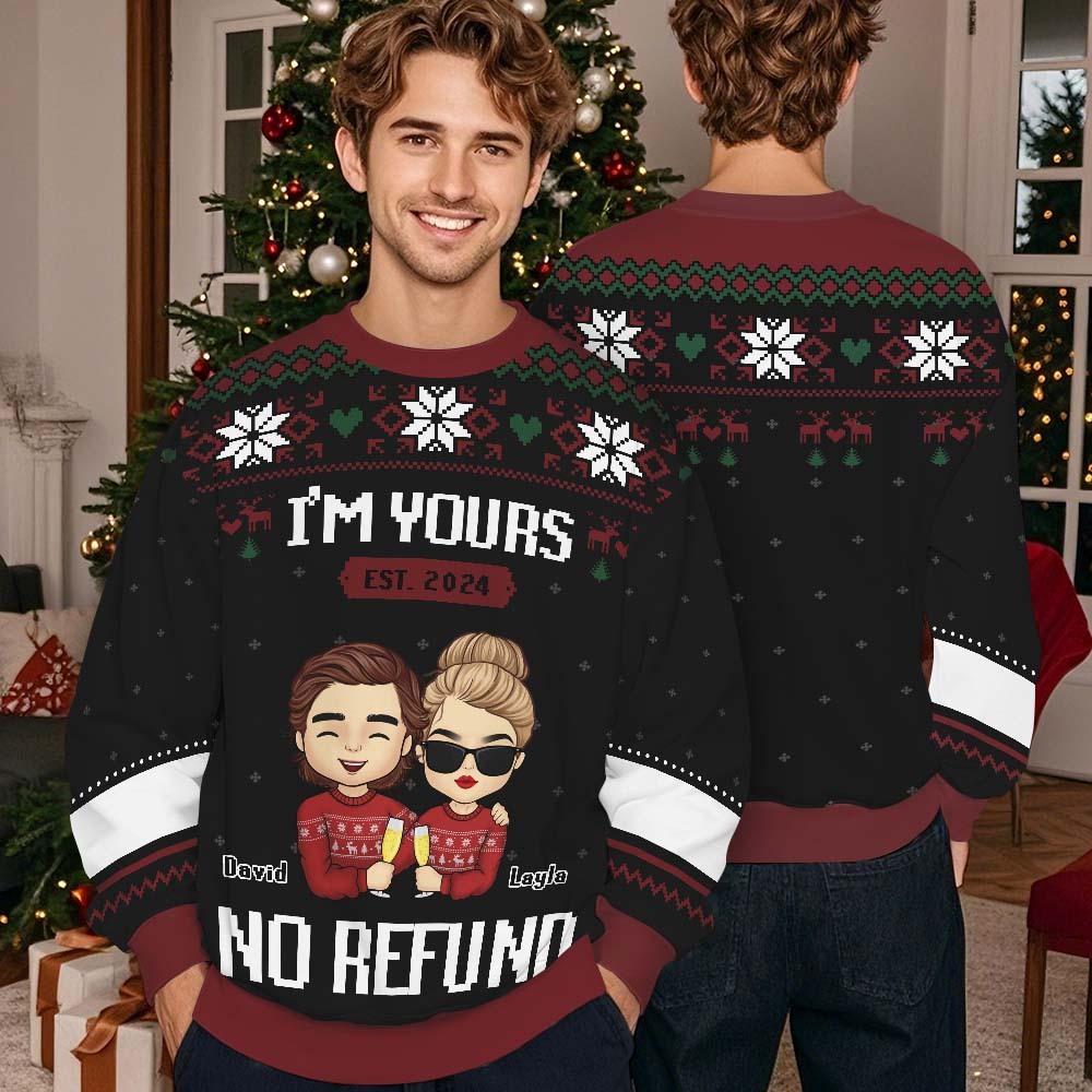 Custom Chrismas Round Neck Sweatshirt Personalized Crewneck Sweatshirts Xmas Gifts - MyFaceUnderwearAU